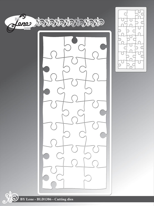 By Lene dies Slimcard puzzle 9x20cm